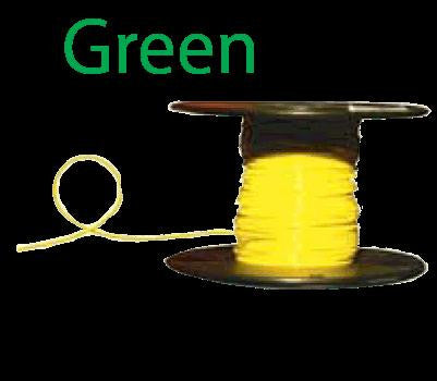 #10 Green Boat Cable, 100' Spool