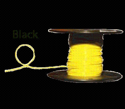 #14 Black Boat Cable, 100' Spool