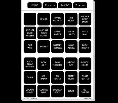 Label Kit, Square "DC" 120 Labels