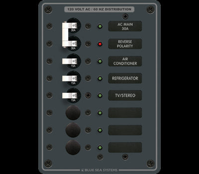 Std AC 120V 30A, 3-15A, 3-Open w-o Meter