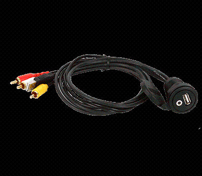 Marine Grade USB and AUX AV Input Jack