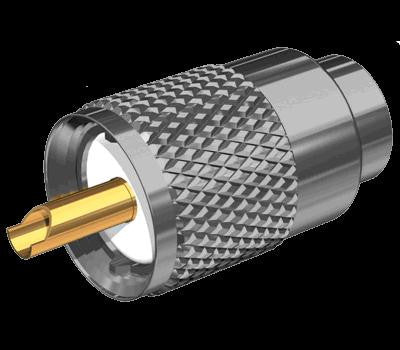 PL-259 Connector, Solder Type, Silvered