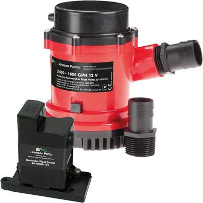 HD Bilge Pump 1600 GPH, w-EM Switch, 24V