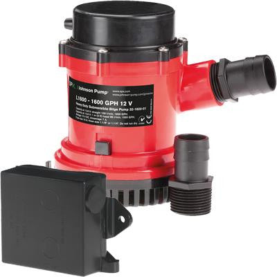 HD Bilge Pump 1600 GPH w-Ult. Switch 12V