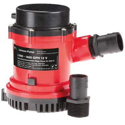 HD Bilge Pump,1600 GPH, 24V, No Switch