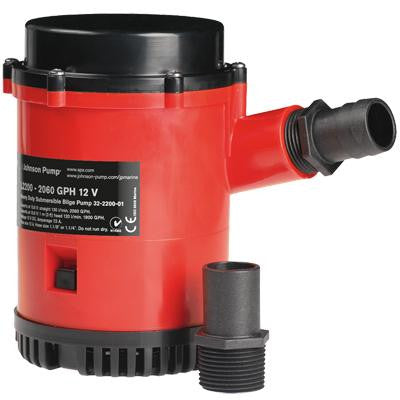 HD Bilge Pump, 2200GPH, 12V, No Switch