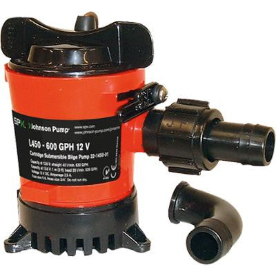 Cartridge Bilge Pump, 500GPH, 24V