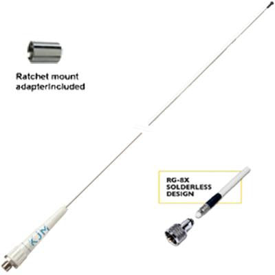 VHF Antenna, 3' Stainless Steel