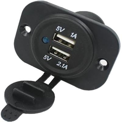 Dual USB Charger, Panel Mount