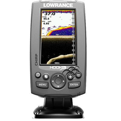 Fishfinder, Hook-4X Mid-Hi-DownScan Xdcr