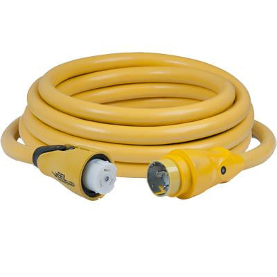 Cord Set, 50A 125-250V, Yellow, 25'