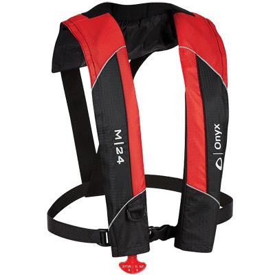 M-24 Manual Inflatable Life Jacket, Red