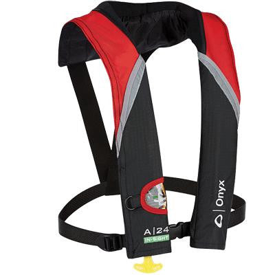 A-24 In-Sight Auto Life Jacket, Red