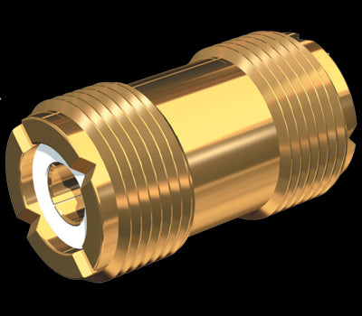 Gold Plated Barrel Connector for PL-259