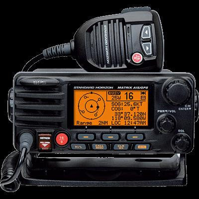 VHF, Matrix AIS-GPS, 30W Hailer, Black