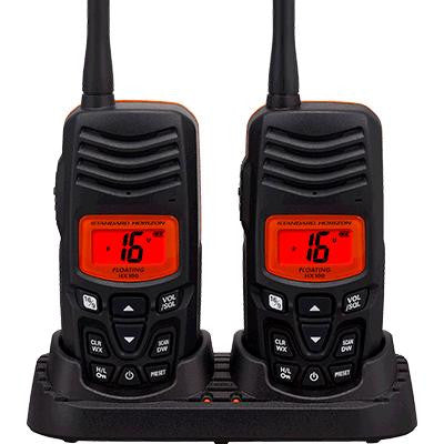 VHF-HH, 2 pack, 2.5W, dual chgr, floats